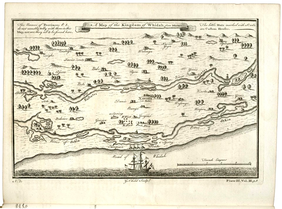AMH-7897-KB Bird's eye view of the kingdom of Whidah