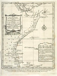 AMH-7925-KB Map of part of the east coast of Africa