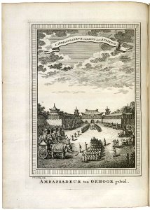 AMH-7975-KB Ambassador being received by the Chinese emperor
