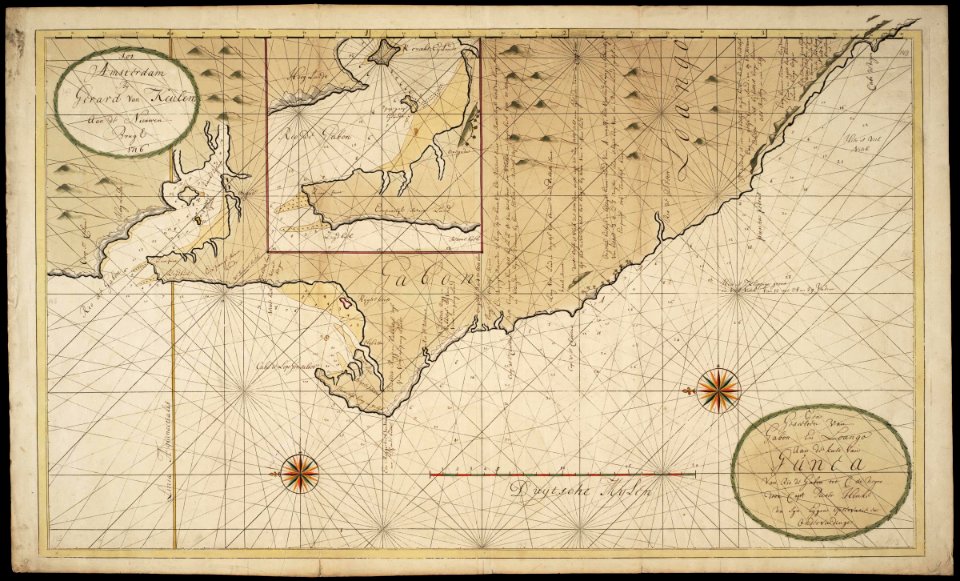 AMH-7656-NA Map of the coasts of Gabon and Loango