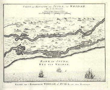 AMH-7949-KB Bird's eye view of the kingdom of Whidah or Juida