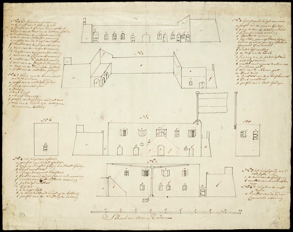 AMH-7702-NA Views of the Vredenburg fort at Komenda
