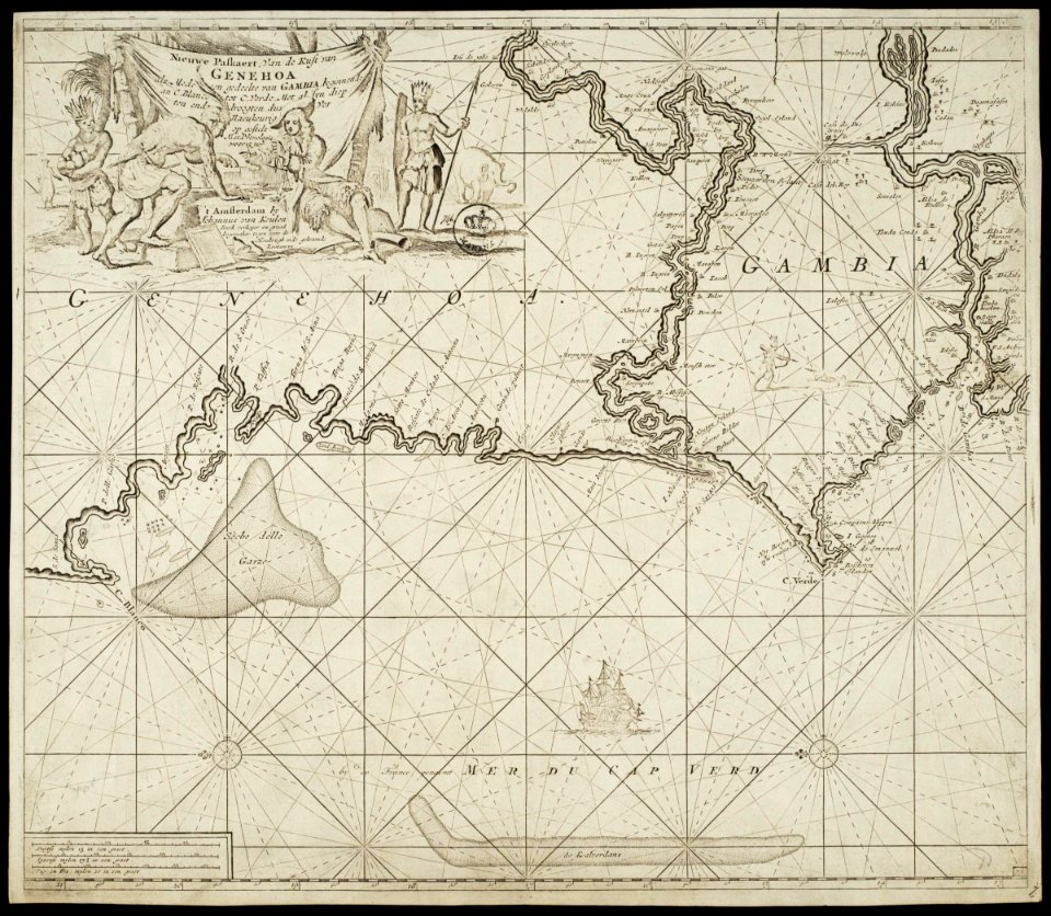 AMH-7740-NA Map of the West African coast, from Arguin to Cabo Verde ...