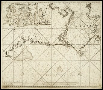 AMH-7740-NA Map of the West African coast, from Arguin to Cabo Verde