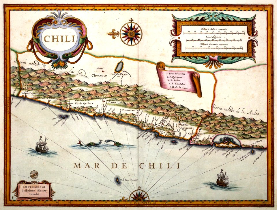 AMH-7751-KB Map of Chile