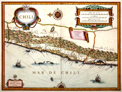 AMH-7751-KB Map of Chile