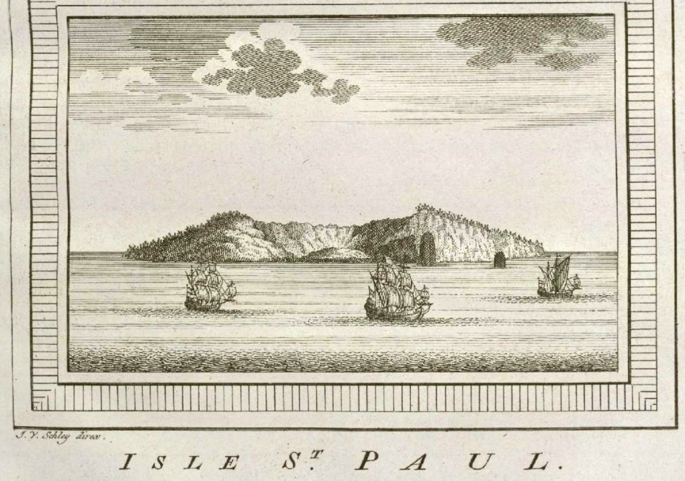 AMH-8063-KB View of the island of St. Paul