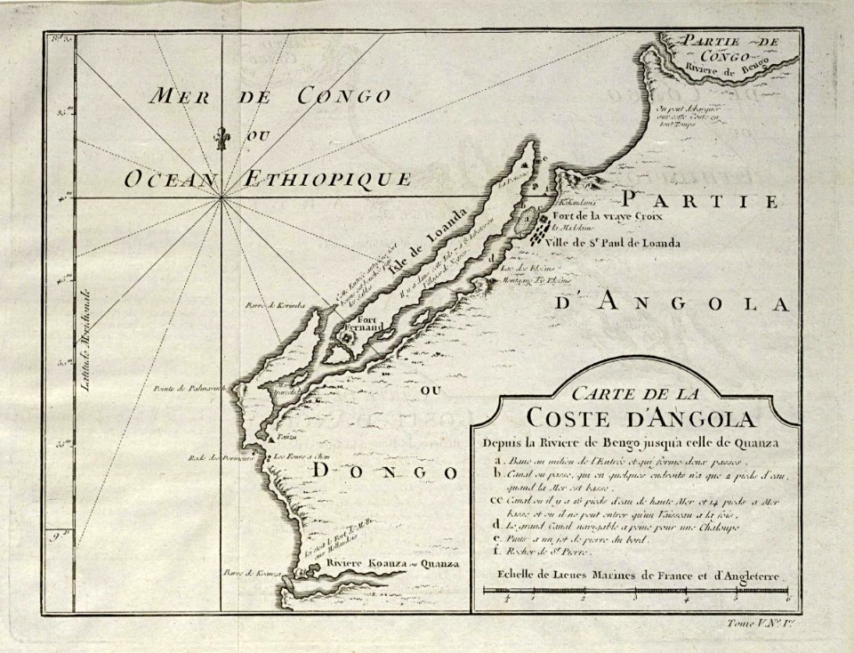 AMH-8081-KB Map of the Angolan coast around S. Paul de Loanda