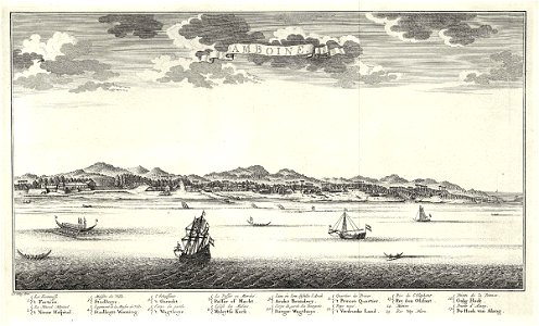 AMH-8005-KB View of the city of Amboina
