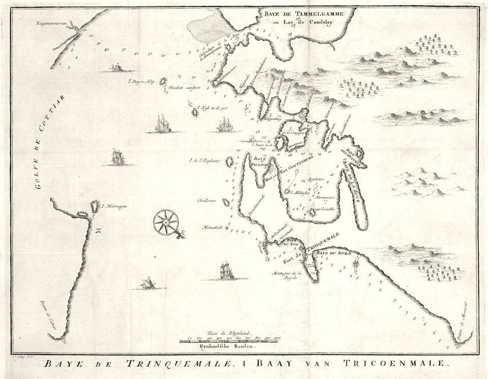 AMH-8001-KB Map of the Bay of Tricomale