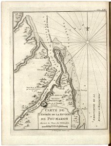 AMH-8050-KB Map of the mouth of the Poumaron