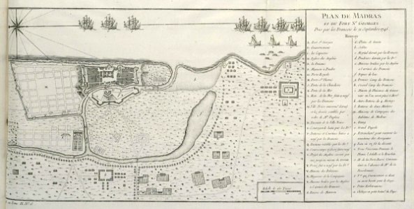 AMH-8084-KB Map of Madras