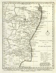 AMH-8023-KB Map of the theatre of war on the Cormandel coast