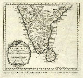 AMH-8013-KB Map of the southern part of India