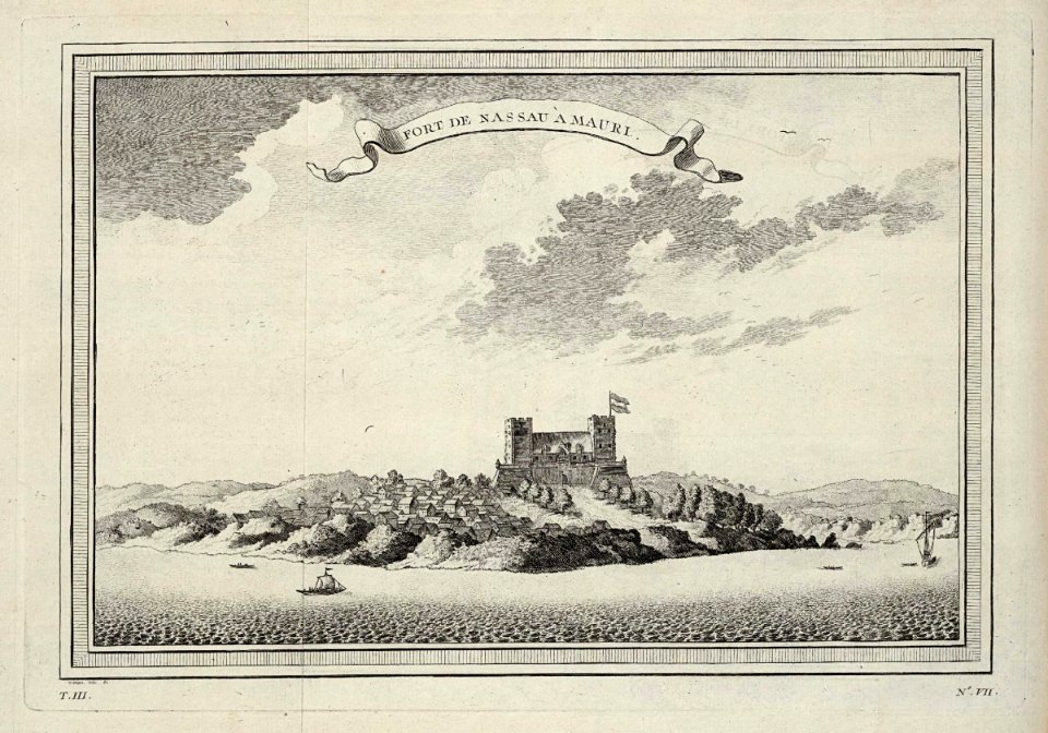 AMH-8068-KB View of Fort Nassau at Mauri