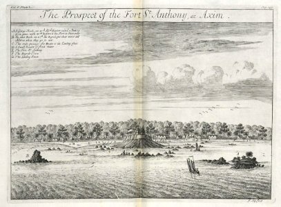 AMH-8137-KB View of Fort St. Anthony at Axim