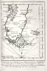 AMH-8031-KB Map of the southern part of South America
