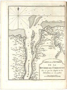AMH-8047-KB Map of the mouth of the Corentijn River