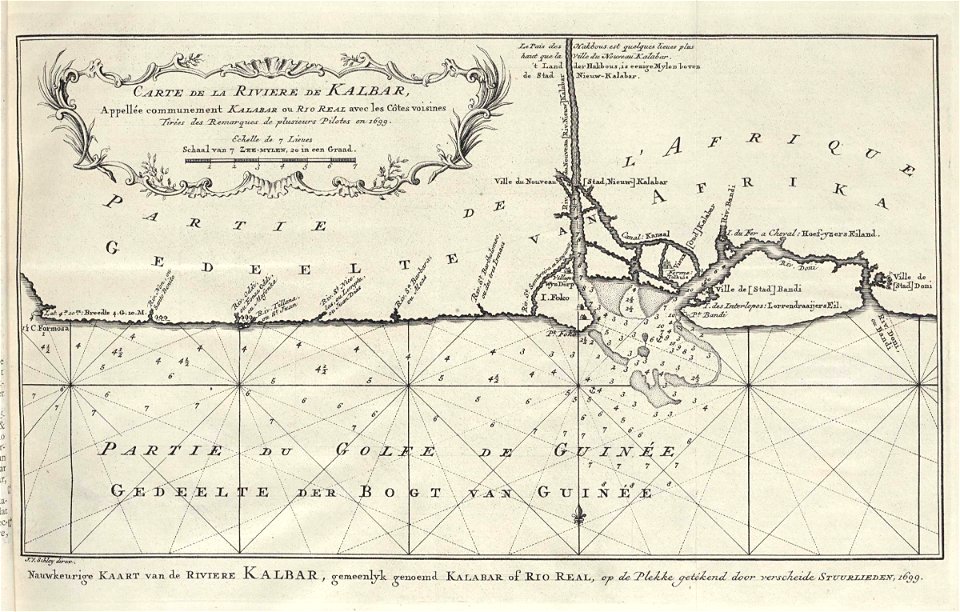 AMH-8099-KB Map of the mouth of the Kalbar River