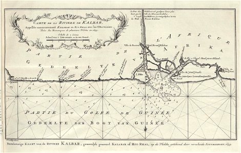 AMH-8099-KB Map of the mouth of the Kalbar River