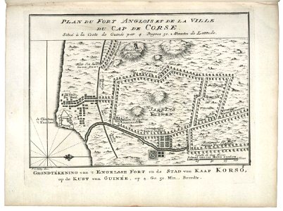AMH-8061-KB Map of Cape Corso with the British fort