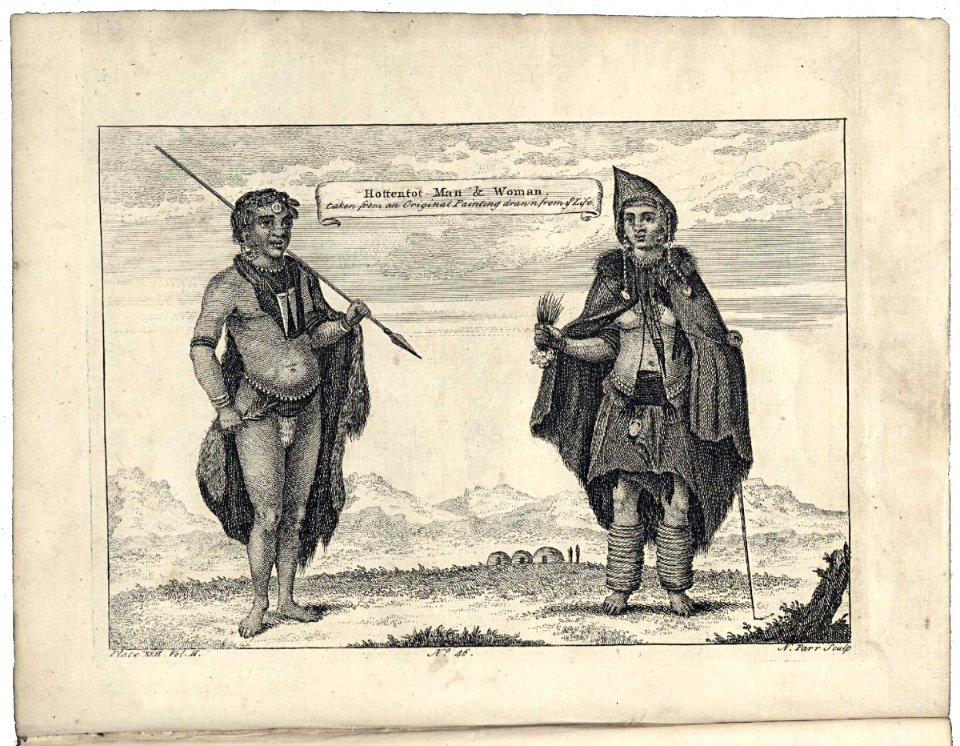 AMH-8180-KB Two indigenous inhabitants of the Cape of Good Hope