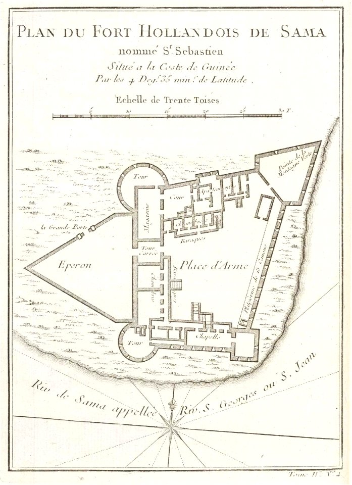 AMH-8073-KB Floor plan of the Dutch fort at Sama
