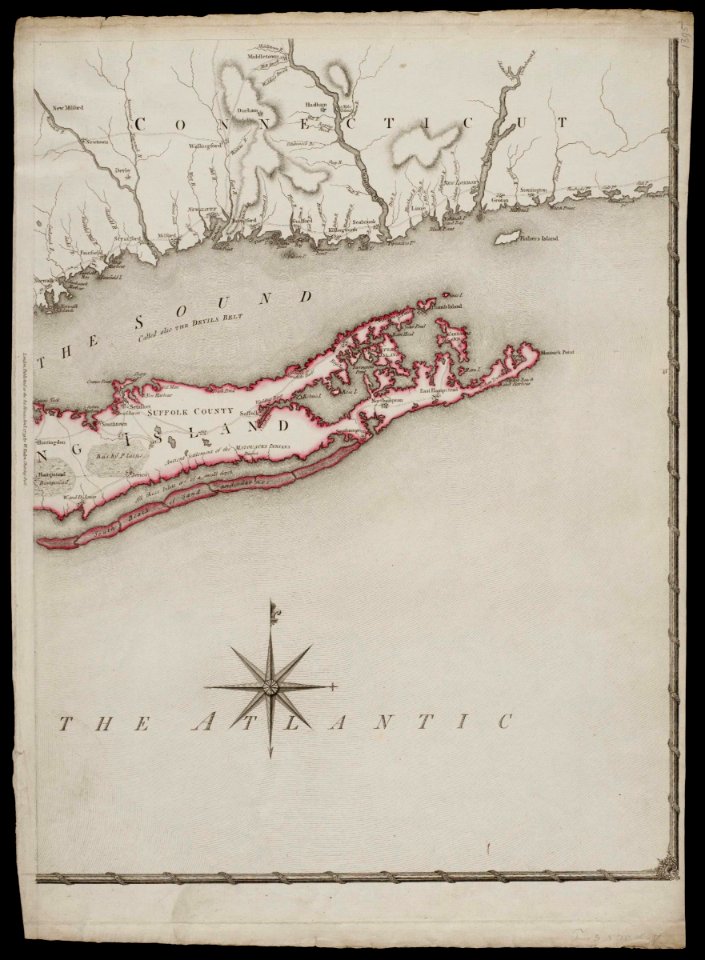 AMH-8626-NA Part of a chart showing the province of New York