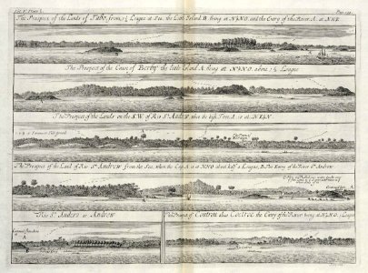 AMH-8136-KB Views of the West African coast, including the St. Andrew River