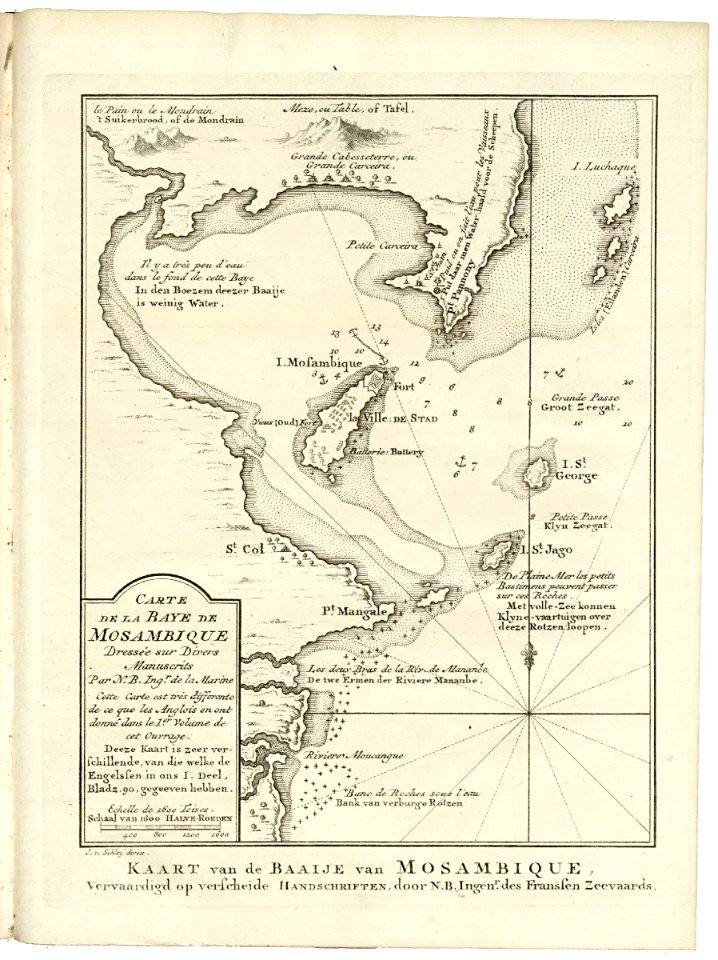 AMH-8104-KB Map of the Bay of Mozambique