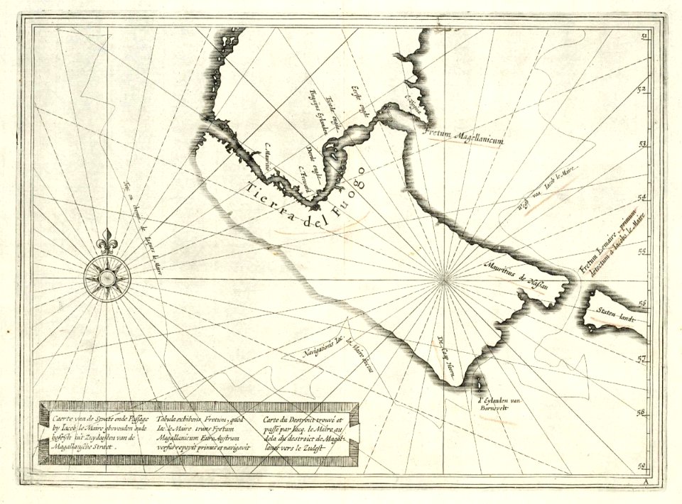 AMH-8121-KB Map of the Le Maire Strait