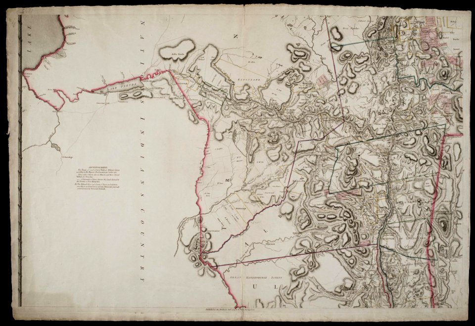 AMH-8629-NA Portion of a map of the province of New York