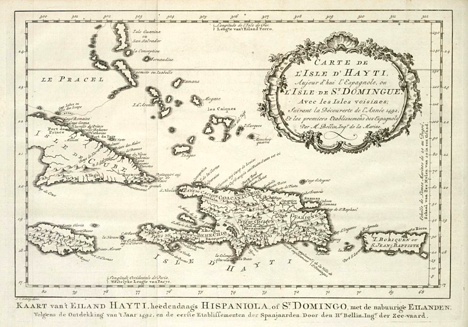 AMH-8040-KB Map of Haiti and surrounding islands