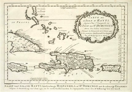AMH-8040-KB Map of Haiti and surrounding islands