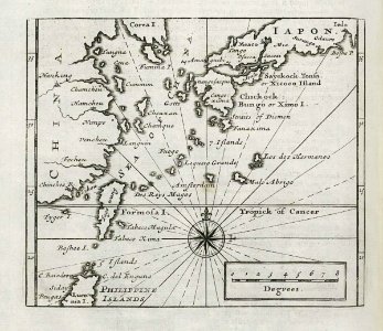 AMH-8129-KB Map of part of Japan, China and Formosa