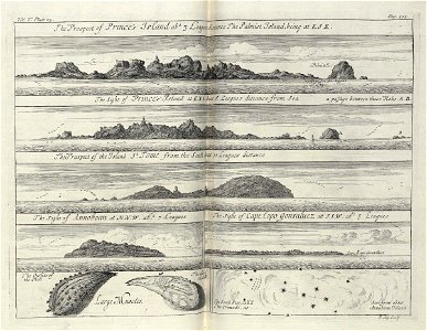 AMH-8148-KB Views of Princen Island, St. Thomé and Annobon
