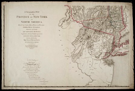 AMH-8628-NA Portion of a chart showing the province of New York