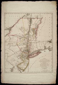 AMH-8622-NA Map of the area around New York