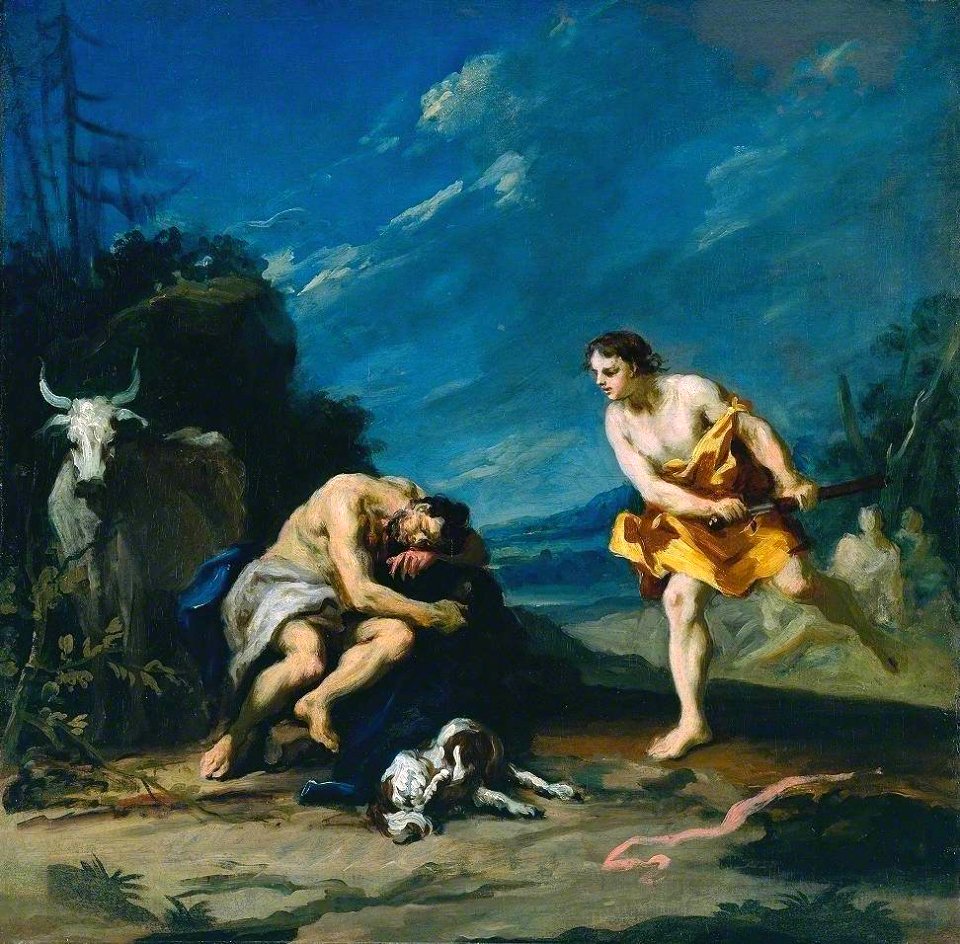 Jacopo Amigoni (c.1682-1752) - Mercury About to Slay Argus - T01299 - Tate