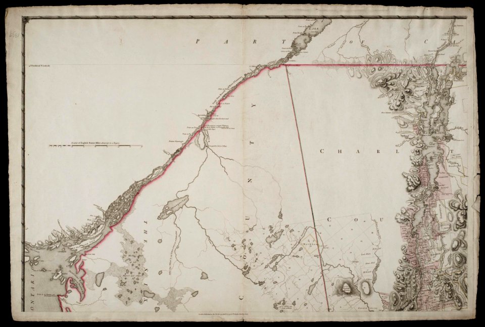 AMH-8630-NA Part of a map of the province of New York