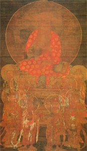 Amitabha with Eight Great Bodhisattvas (Kofukugokokuzenji Takeo)