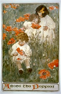 Among the poppies - Jessie Willcox Smith LCCN2002719853