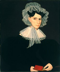 Ammi Phillips - Portrait of Mrs. Lewis Northrop - K1986-3 - Albright–Knox Art Gallery