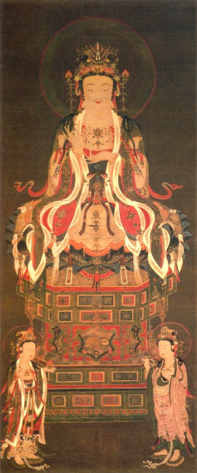 Amitabha Triad - Mahasthamaprapta (Uesugi Jinja)