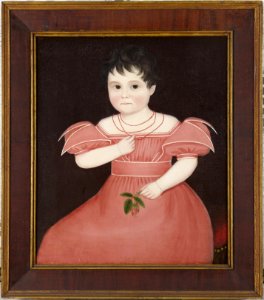 Ammi Phillips - Girl in Pink - y1958-74 - Princeton University Art Museum
