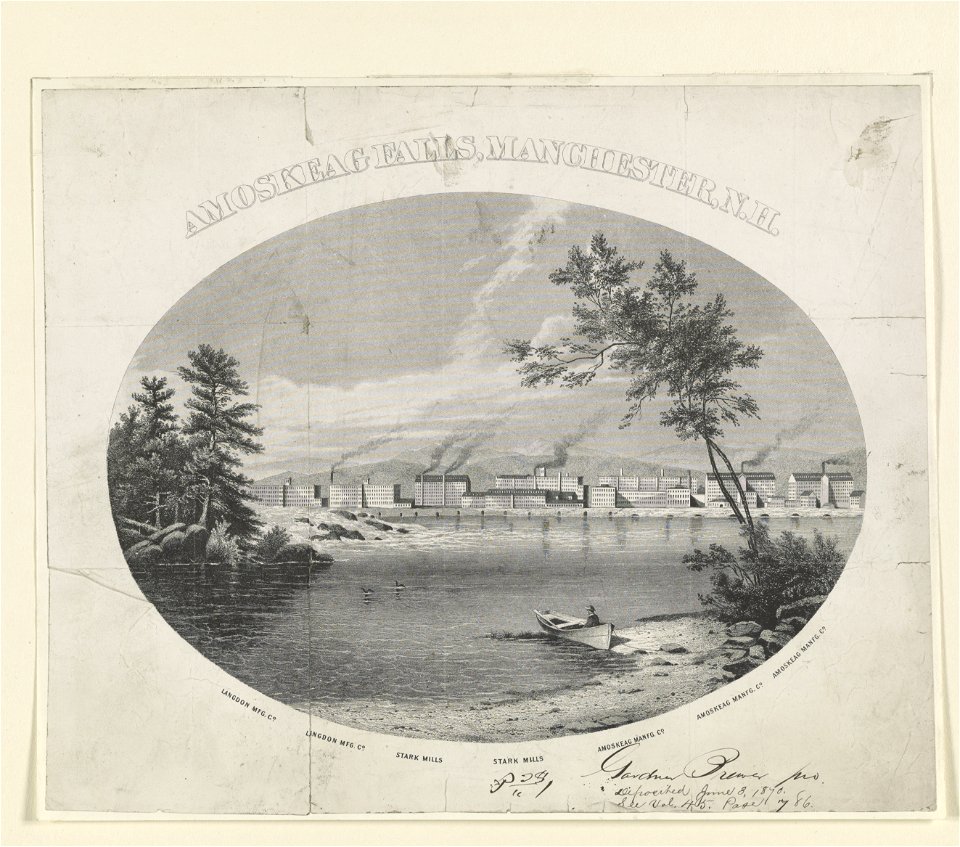 Amoskeag Falls, Manchester, N.H LCCN2003681518