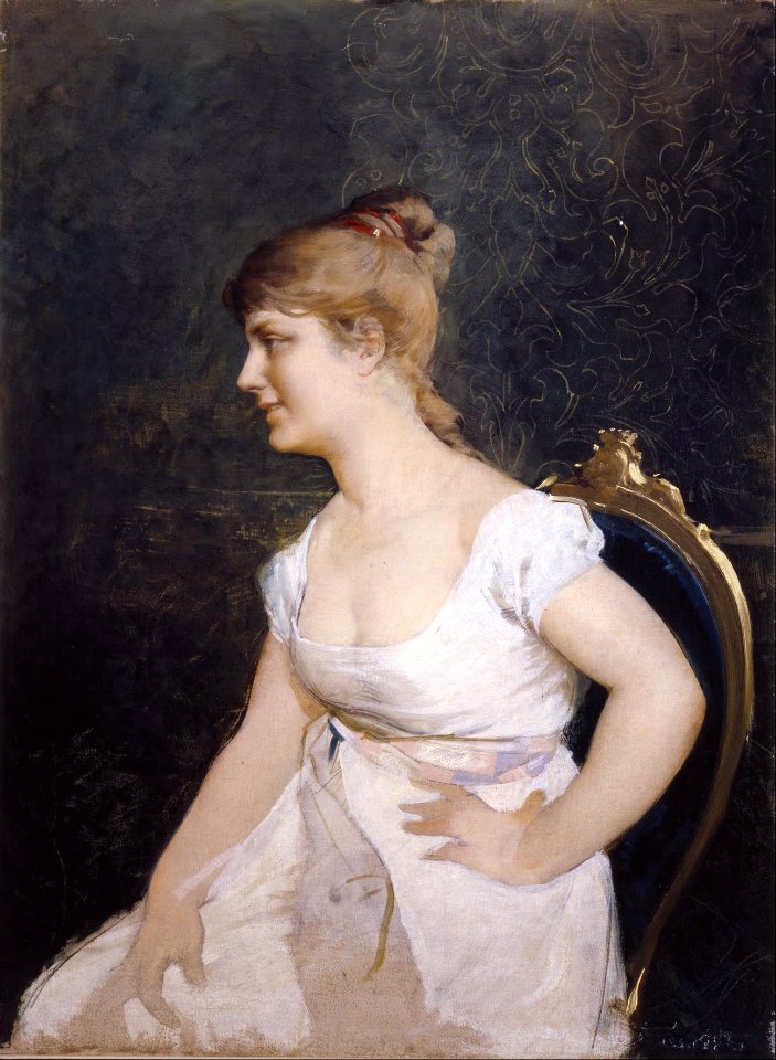 Amos Cassioli - Portrait of a Young Lady - Google Art Project