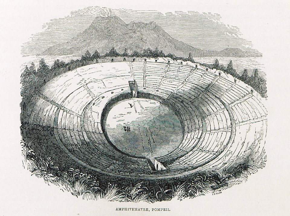 Amphitheatre, Pompeii - Allan John H - 1843