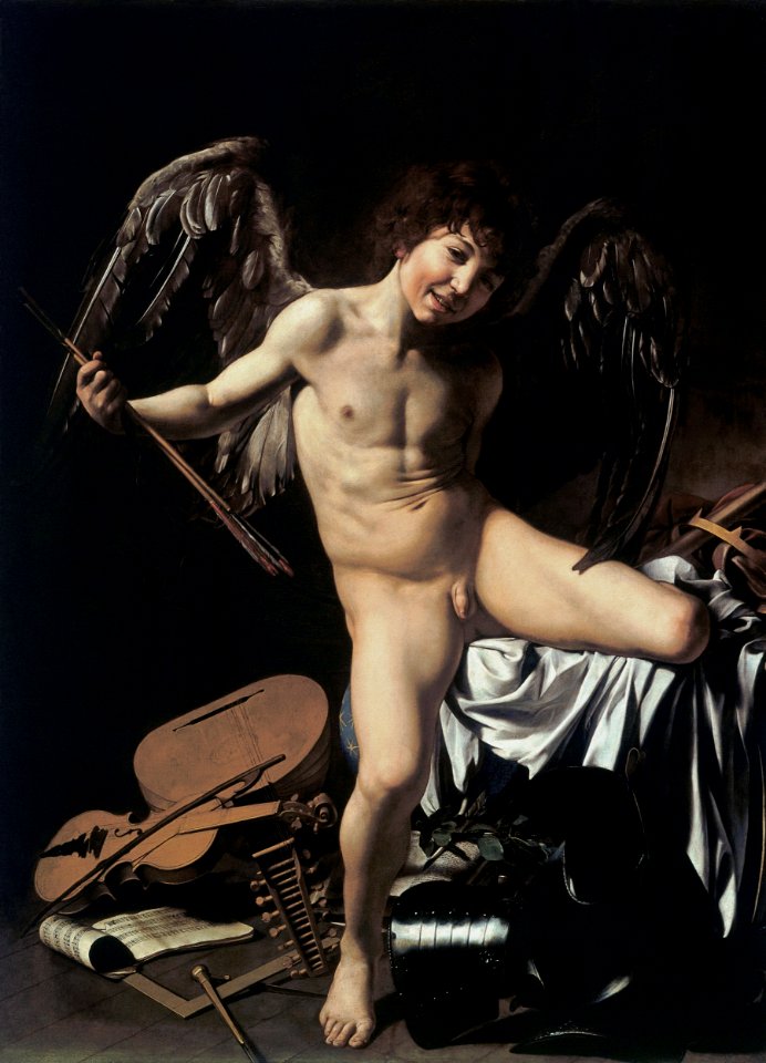 Amor Vincit Omnia-Caravaggio (c.1602)FXD