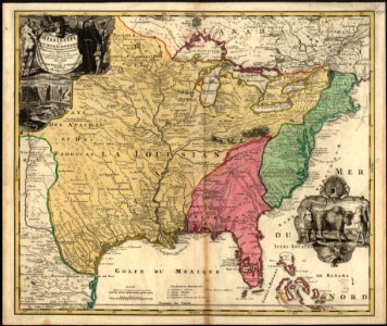Amplissima regionis Mississipi seu provinciæ Ludovicianæ â R.P. Ludovico Hennepin Francisc Miss. in America septentrionali anno 1687 detectæ, nunc Gallorum coloniis et actionum negotiis toto orbe LOC 74695303